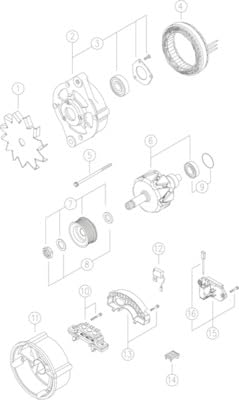 Alternator Mahle - MG288