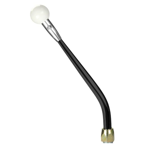 Fm Shifter Lokar Performance Products Gm Powerglide Black 12" Single Bend Lever Muscle Car White Knob