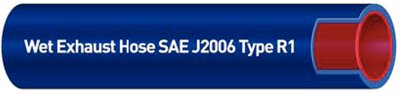 WATER/EXHAUST SILICONE Hose 4" x 3'