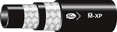 Gates Synthetic Rubber 12M-XPXREEL Million Impulse Extra Performance Wire Braid Hose, 220' Length, 0.75" ID, 4000 Working PSI, 40°F to +212°F Temperature Range