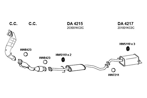 HW5119 Ansa - Exhaust Hanger