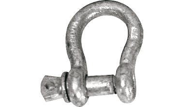 ANCHOR SHACKLE WHITECAP S1530P 71530 1/4IN GALV 2/C ANCHOR SHACKLES