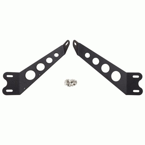 Jeep Metra - Hood Mount Bracket Designed for 10” Straight Lightbar - Pair, JK 2007-2018 (JP-JKHM1)