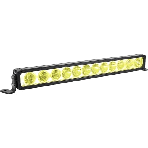 25IN Vision X Lighting XPR Halo 10W Light BAR Selective Yellow 12 LED Tilted Optics for Mixed Beam