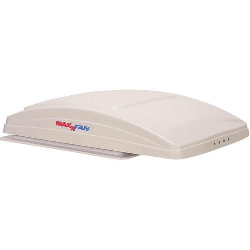 Maxxfan Deluxe Vent, Fan and Vent Cover All in One MAXXAIR - Powerful 10-Speed Reversible Fan with Thermostat, Built-In Rain Cover, Remote Control, Intake & Exhaust Fan, White (00-07000K)