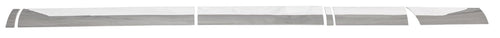 ICI T4153-304M Rocker Panel Trim Stainless Steel Fits 2017-2022 Ford Super Duty Crew Cab Short Bed Without Body Side Molding Without Fender Flares - 4.5in Wide - 12 Pcs - Install Body Line Down