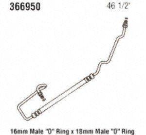 Power Steering Gates 366950 Hose Assembly Pressure Line