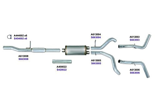 K3117A Diamond Eye Cat Back Single Exhaust Kit