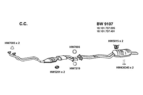 HW430345 Ansa - Exhaust Muffler Hanger