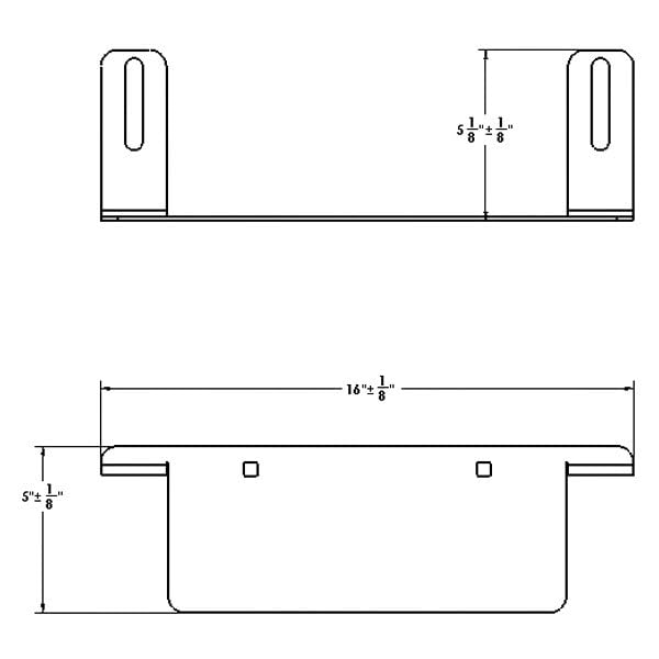 Vengeance Fab Fours Front Tall License Plate Bracket