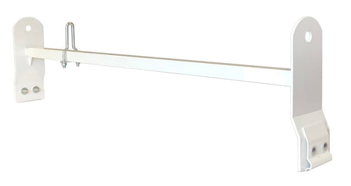 TrailFX Ladder Rack Universal Extension for Vans Racks with Gutters White Powder Coated Steel 63 Inch Extendable Length Adds 200 lb Capacity to Van Roof TrailFX FCLR006W