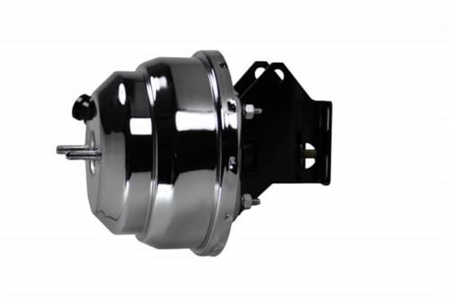 8 Inch Leed Brakes Dual Power Booster With Bracket (Chrome)