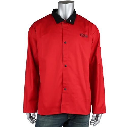 7050R/L Ironcat Welding - Cotton Jacket Red L