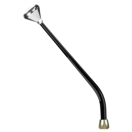 ES Shifter Lokar Performance Products GM 4L60E Black 16" Single Bend Lever Mushroom Polished Knob