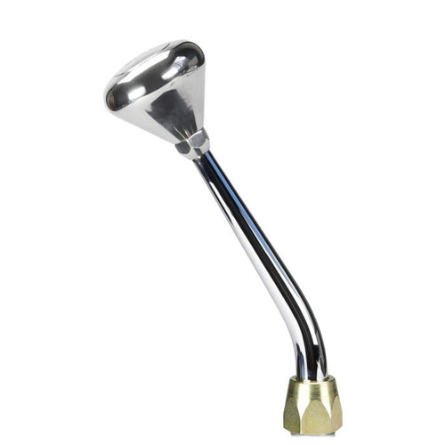 ES Shifter Lokar Performance Products Ford 6R80 Chrome 8" Single Bend Lever Mushroom Polished Knob