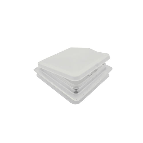 71112A-C1G1 Heng's Universal Roof Vent with 12V Fan and Exchange Lid - 14" White