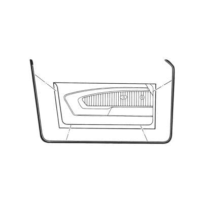 71-73 Scott Drake Classic - W/S Door (D1ZZ-6520530-1A)
