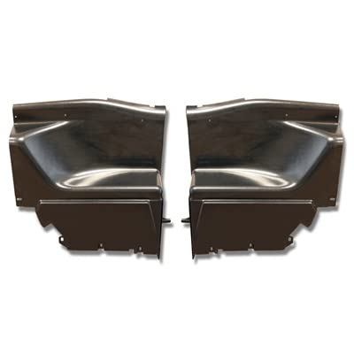 C9ZZ-6331486-7P Scott Drake Fastback Interior Quarter Panels ABS Black Plastic