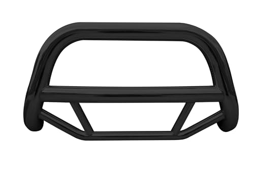 Max Bull Bar Black Horse No Skid Plate Black Compatible with 2023-2024 Toyota Grand Highlander-MBB-F7802
