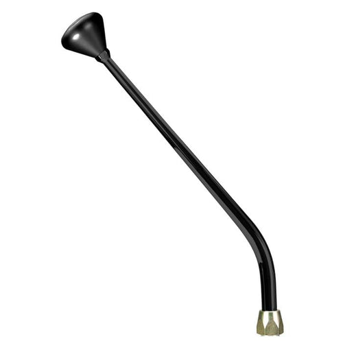 ES Shifter Lokar Performance Products Gm 4L80 Black 16" Single Bend Lever Mushroom Black Knob