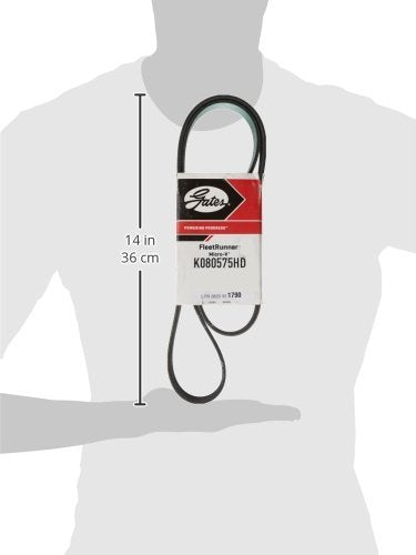 Gates FleetRunner K080575HD Micro-V Serpentine Drive Belt