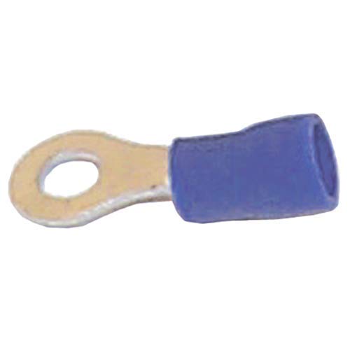 Sierra International EC63200 Ring Terminals Insulated for 16-14 Gauge Wire (10 Pack), Blue, 3/8"