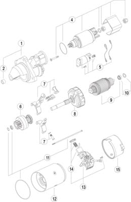 Starter Mahle - MS41