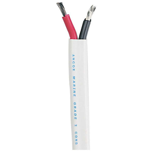 Duplex Cable Ancor 121510, 14/2 AWG (2 x 2mm2), Flat - 100ft, Black/Red