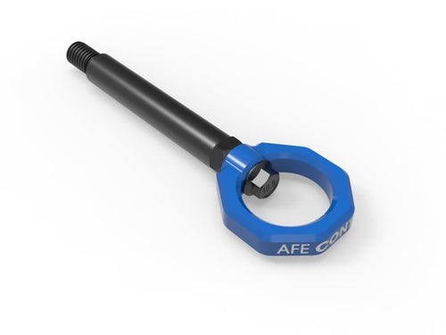 aFe CONTROL 23-25 BMW M2 (G87) Front / Rear Tow Hook - Blue