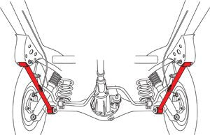Lower Rear Control Arms with xAxis™ Sealed Flex Joints for Toyota