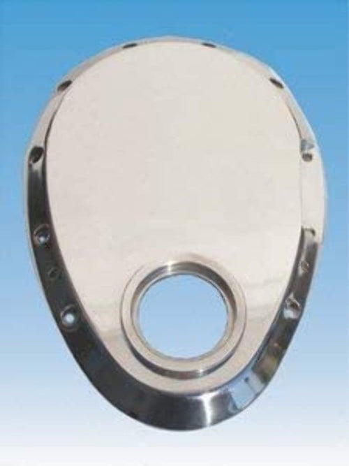 Polished Aluminum Timing Cover Milodon 14800 for Small Block Chevy
