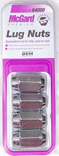 Chrome Cone Seat Style MCGARD 64000 Lug Nuts (1/2" - 20 Thread Size) - Set of 4