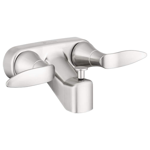 Dura Faucet RV Tub, Shower Faucet Valve Diverter DF-SA110LH-SN with Winged Levers (Brushed Satin Nickel)