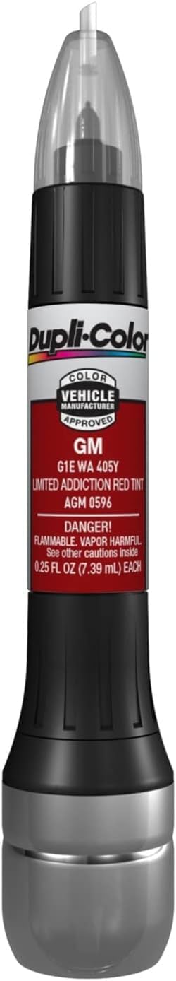 Dupli-Color EAGM05960 All-In-1 Scratch Fix Exact-Match Automotive Touch-Up Paint – General Motors Ltd Addiction Red – 0.25 oz. Paint Pen
