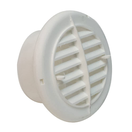 A10-3350VP Valterra Rotating/Dampered Heating and A/C Register - 4" ID x 5-1/2" OD, White