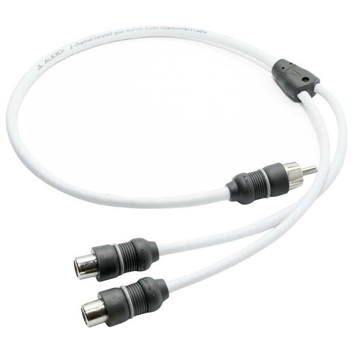 JL Audio Marine Y-Adaptor XMD-WHTAICY-1M2F, 1 Male Plug, 2 Female Jacks