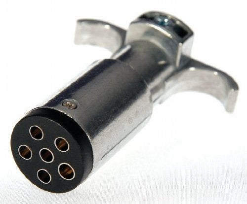 6-Pole Round Hopkins Towing Trailer End Plug 48445