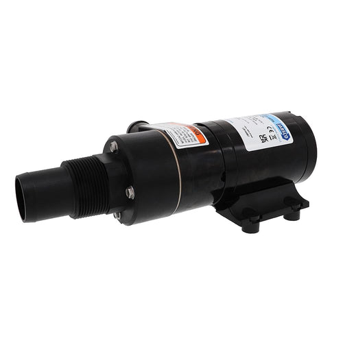 12V DC Jabsco Macerator Pump for RVs/Boats - Efficient 43 L/min Waste Transfer for Black Water Tanks Up to 200 Gallons - Compact Design, 4-Blade Chopper, Self-Priming, Dry-Run Protection