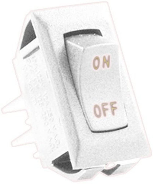 12V On/Off Switch JR Products (12611-5), Ivory/Gold (Pack of 5)