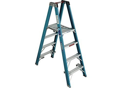 Twin Ladder Werner (PT6004), Fiberglass Platform