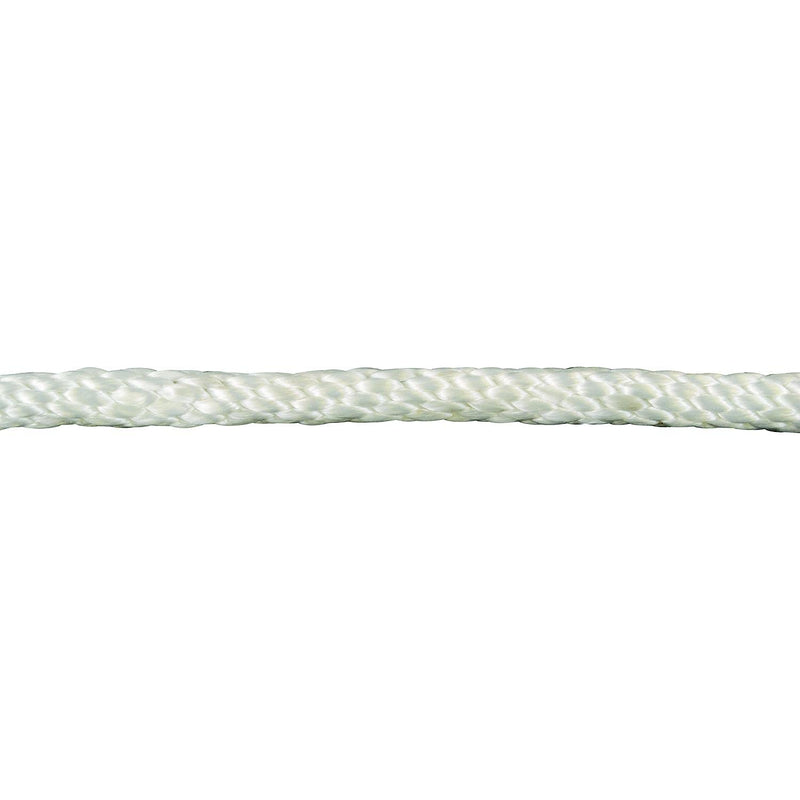 Attwood Solid Braid 11724-1 Multifilament Polypropylene Anchor Line with Thimble 3/8-Inch x 100-Feet, White
