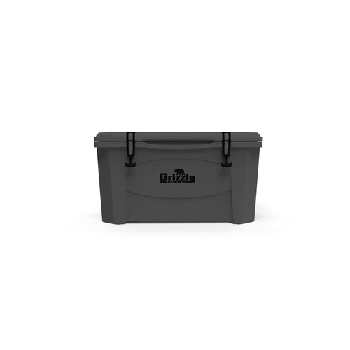 60 Cooler Grizzly | 60 qt Ice Chest Durable Rotomolded Insulated | Made in USA | Warranty for Life | for Beach Boat Camping Fishing Hunting | G60 | Stealth Gray