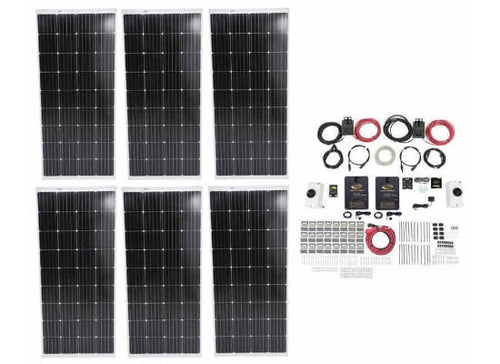 Go Power! 1200 Watts All Electric Solar Charging Kit AE-6