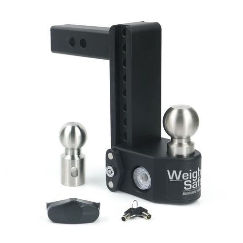 Weigh Safe SWS8-2 Adjustable Steel 8" Drop, Stainless Steel Balls for 2" Receiver 12,500 GTW