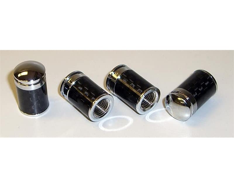 Prosport CFVSC-Plain Performance Carbon Fiber Valve Stem Caps-No Logo