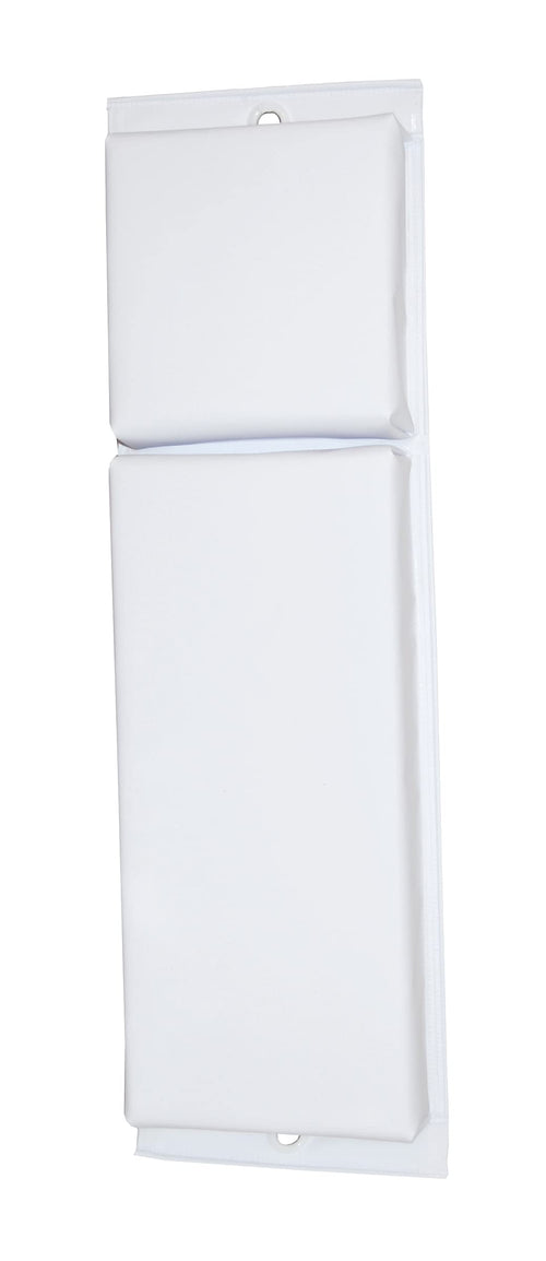 Vinyl Covered Hull-Saver Contoured Fender, White (30"L x 6"W x 4"D)