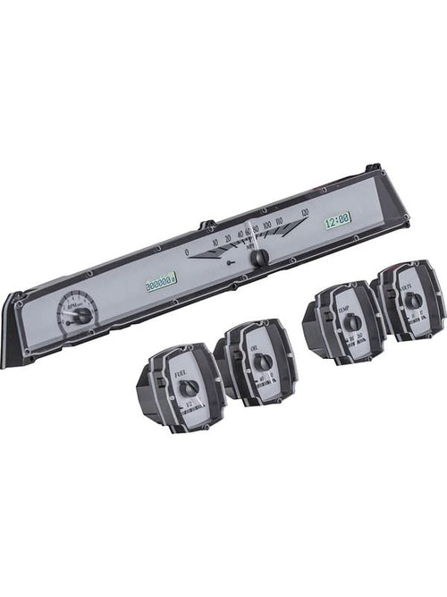 Analog Dash Gauge System Dakota Digital Kit Silver Alloy White VHX-64L-S-W 64 65 Lincoln Continental