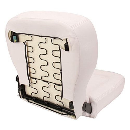 Low Back Classic Recliner Left White Vinyl