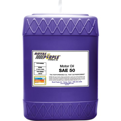 Heavy Duty Royal Purple SAE 50 High Performance Synthetic Motor Oil - 5 Gallon