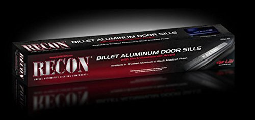 Billet Alum Recon 264121DGBK Door Sill/Black Finish